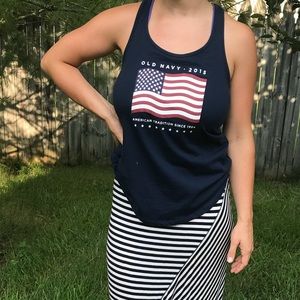 Old Navy American Flag Tank